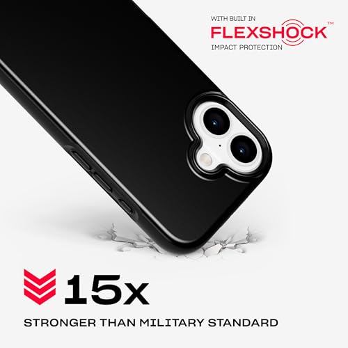 Image of Tech21 EvoDusk case for iPhone 16 - Compatible with MagSafe - Impact Protection Case 15x Military Standard Tested - in Black