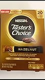 Nescafe Tasters Choice Hazelnut Instant Coffee, 0.07oz.Count Single Serve Sticks, 20 Count (Count of 8)