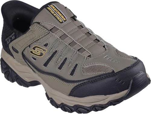 Skechers - Mens Slip-Ins: After Burn M. Fit - Ridgeburn Slip On Shoes, Color Pebble, Size: 7 XW US