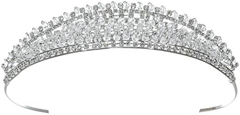 Radiant Rhinestone Crystal Beads Bridal Wedding Tiara Crown T1198