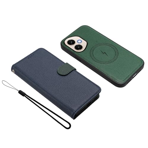 Coque Honor 400 Lite SHIEID avec étui portefeuille détachable en cuir PU marron
