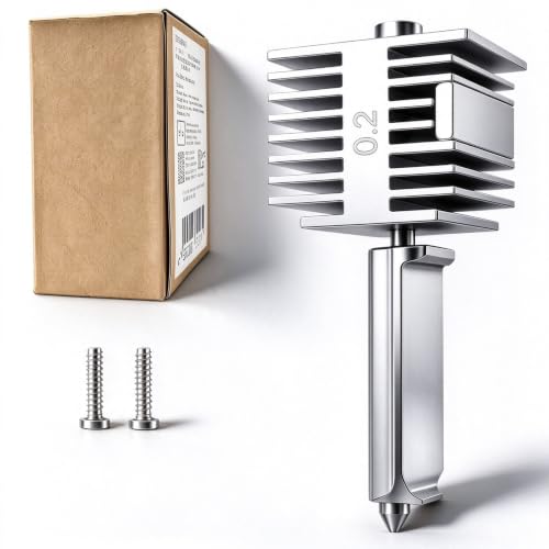 Wefuit Original 0.2mm Stainless steel hotend for Bambu Lab A1/A1 3d Printer,All Metal Extruder Hot End, Heating Block He