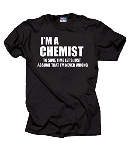 Chemist Funny Chemistry T-Shirt Large Black
