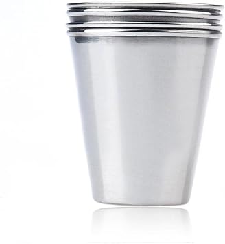 Çelik Shot Bardak (4Adet + Çanta)