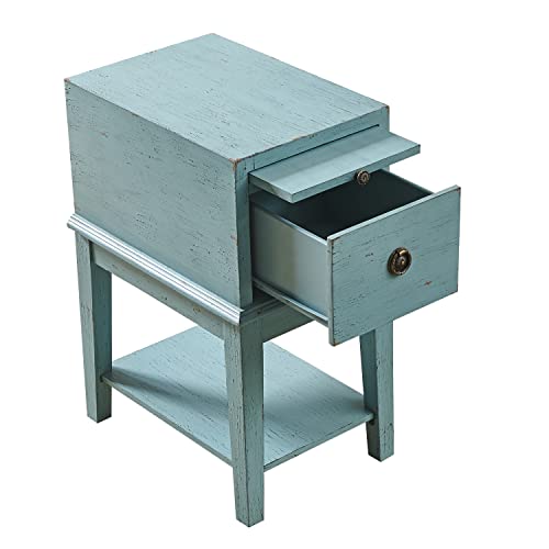 One Drawer Chest Sea Blue #TOP2