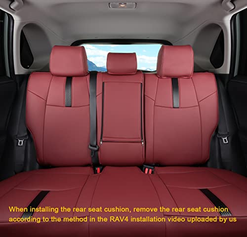 Housses de siège RAV4 simili cuir pour Toyota RAV4 2019 2020 2021 XLE Limited LE