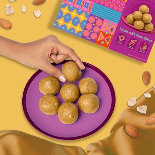 Image of GO DESi Classic Kaju Katli 200 grams & Atta Gond Laddu 200 grams Combo