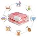Fuzzy Blanket or Fluffy Blanket for Baby Girl or boy, Soft Warm Cozy Coral Fleece Toddler, Infant or Newborn Receiving Blanket for Crib, Stroller, Travel, Outdoor, Decorative (40Wx50L, S-Pink Grid)
