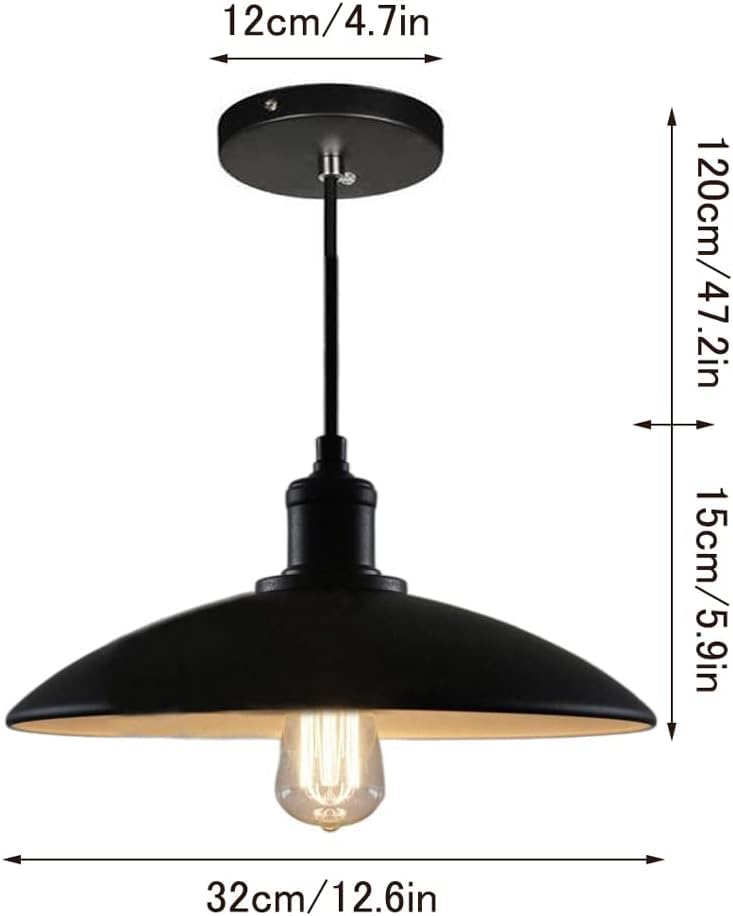 Suspension industrielle rétro E27 solution d'éclairage pour cage d'escalier sombre