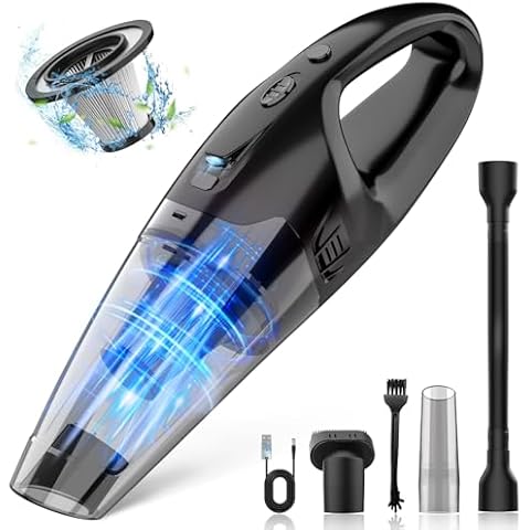 BSRCO Handheld Vacuum Cordless Rechargeable, Lightweight Mini Car Vacuums, Hand Vacuum Dust Busters Cordless Rechargeable, USB Charge, Pet Hair Vacuum Portable Cordless for Car Home Cover
