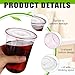50 Sets Disposable Stemless Glasses with Flat Lids and Straws,PET Drinking Cups,Clear Plastic Coffee Cup for Iced Coffee, Smoothie, Cold Beverage, Drink Shop Christmas Party Supply (Pink, 16oz)