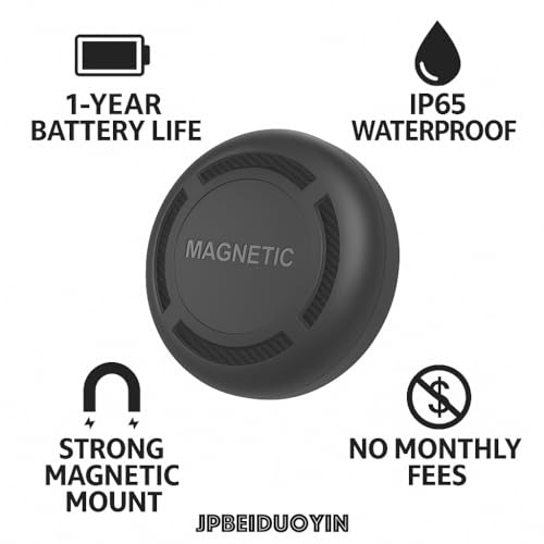 JPBEIDUOYIN Mini GPS Tracker for Vehicles – Works with Apple Find My, No Monthly Fee, Hidden Magnetic Car Tracker Device for Vehicle Location Tracking (iOS Only) - Image 3