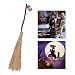 PRETYZOOM Besen Hexe Wizard Hut Earwig Und Die Blu Besen Scarlet Kostüm Hexen Kikurchi Broomstick- Hexe Besen Stroh Halloween Party Wizard Kostüm Requisiten Besen