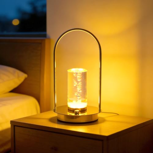 テーブルライト 癒しの間接照明 テーブルランプ おしゃれ 授乳灯・安眠ランプに コードレス 3600mAh 卓上ライト タッチ式 LED スタンドライト 無段階調光 目に優しい 北欧風 スタンドライト 3色モード バー キャンプ 常夜灯 枕元 寝室 ベッドサイド リビング用 (LED電球付き/省エネ) 卒業祝い 誕生日プレゼント 5年保証
