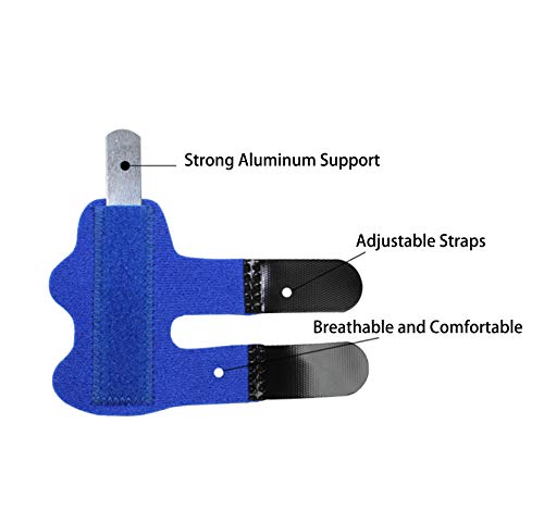 YUEMING 2 Stuks Vingerspalken, Verstelbaar Vingerbrace, Vinger Knuckle Immobilisatie, Ingebouwde Aluminium Ondersteuning… - Image 4
