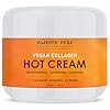 MAJESTIC-PURE-Cellulite-Hot-Cream-Soothing-Relaxing-Tightening-Firming-Slimming-with-Vegan-Collagen-Turmeric-Caffeine-Joint-and-Muscle-Pain-4-oz MAJESTIC PURE Hot Cream - with Caffeine, Vegan Collagen & Turmeric - Massaging, Relaxing, Skin Tightening, Firming…