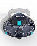 WINNY POOL CLEANER Winny 200P Robot Piscine, Aspirateur Piscine sans Fil avec Batterie, Autonomie 80 Min pour Piscines Hors Sol 60m², Double Filtration,Stationnement Automatique(Noir Bleu)