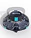 WINNY POOL CLEANER Winny 200P Poolroboter, Poolsauger kabellos mit Akku, 80 Min. Laufzeit, für Aufstellpools bis 60 m², Doppelfiltration, Automatisches Parken, Kompakt Leicht(Schwarz-Blau)
