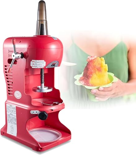 GBHJJ Elektrische EiswüRfelmaschine für Rasiertes EIS, 350 W, Kommerzieller, Leistungsstarker Crushed-Slush-Maker Und Schneekegelmaschine, für SupermäRkte, CaféS Und Restaurants,Red GBHJJ Elektrische EiswüRfelmaschine für Rasiertes EIS, 350 W, Kommerzieller, Leistungsstarker Crushed-Slush-Maker Und Schneekegelmaschine, für SupermäRkte, CaféS Und Restaurants,Red