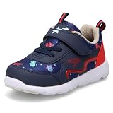 [シュンソク] スニーカー キッズ 男の子 女の子 子供靴 幅広 軽量 14~22cm 3E SKF 2610 2620 ネイビー 19.5 cm 3E
