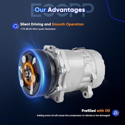 Image of ECCPP AC Compressor Direct Fit for Volkswagen Jetta L4 2.0L 2001-2003