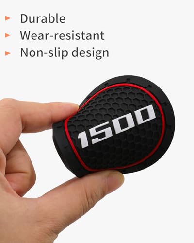 Portavasos personalizados para Ram 1500, pack de 4 rojos miniatura 3