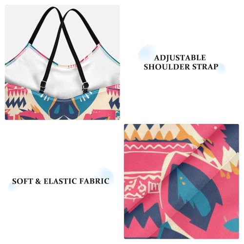 KLL Hand Drawn Cute Pig Heads Toddler Girl 1-Piece Swimsuits Beach Swimwear Adjustable Shoulder Strap Cute3