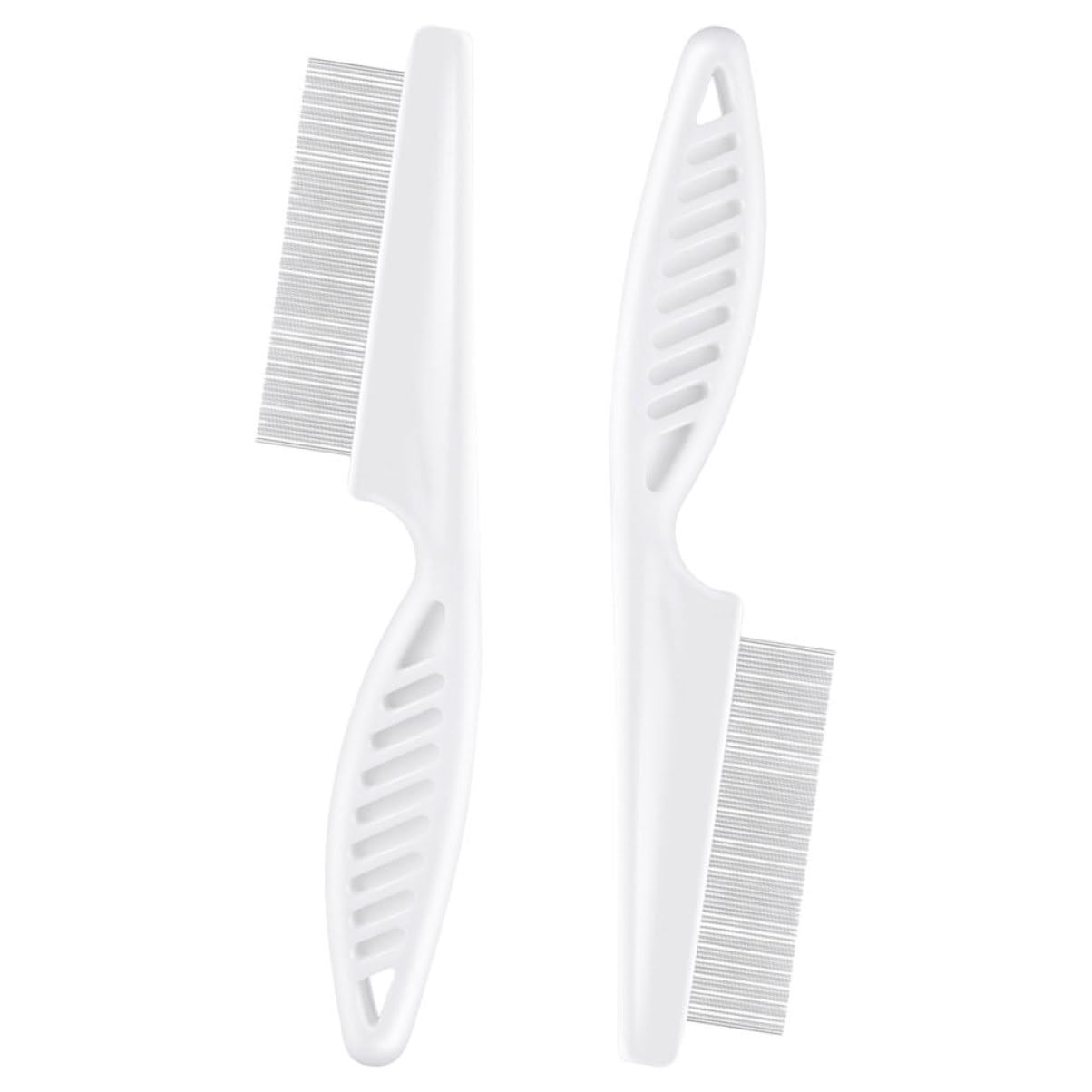 ifundom 2pcs Fine Tooth Metal Pet Comb Set For And Cats Deshedding Brush With Comfortable Handle Removal Gentle On Sensitive Skin