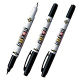 トンボ鉛筆 油性ペン なまえ専科 小学生 ツインマーカー (にじみにくい) 3本 MCA-310