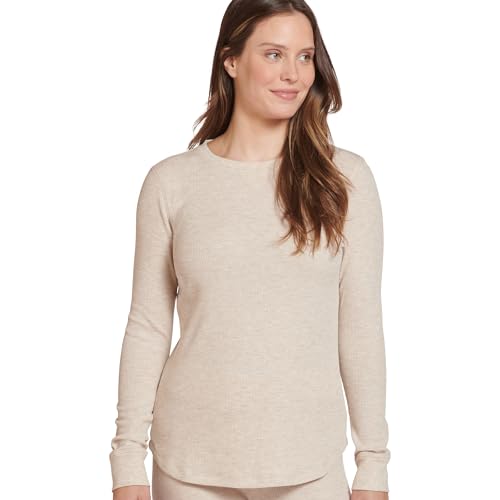 Jockey Women's Loungewear Long Sleeve Waffle Crew