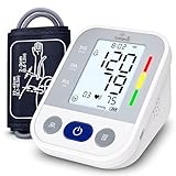 COMPASJ - Tensiómetro de brazo Monitor de Presión Arterial Digital Detección de Arritmia, Medición Precisa, Memoria hasta 99 lecturas, Brazalete Ajustable 22-42cm, para Mayores Familias. Incluye Pilas