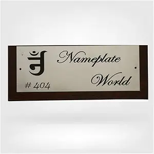 NameplateWorld Executive Nameplate with Jain Symbol