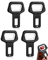 JUKOTA 4 Stück Autozubehörteile,Flaschenöffner Schlüsselanhänger,Autozubehör Innenraum Adapter,Autozubehör Innenraum, Gurtschloss Adapter,Kompatibel mit 90% der PKW, LKW Träger, 4.8 * 6.4 Cm