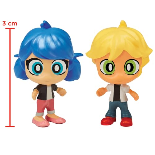BANDAI - Miraculous Ladybug - Mini Univers Chibi Boulangerie - Mini Figurines Marinette et Adrien incluses - Licence Officielle Miraculous - Boîte avec Accessoires - P50551