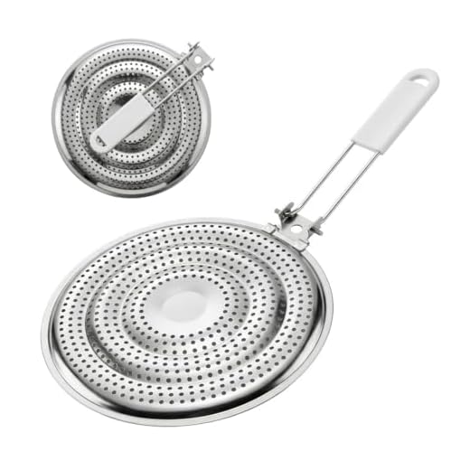 HIC Kitchen Heat Diffuser Reducer Flame Guard Simmer Plate, Stainless Steel