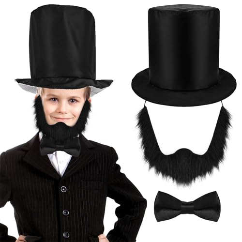 Honic 3 Pcs Abe Costume Accessories Set with Abe Foldable