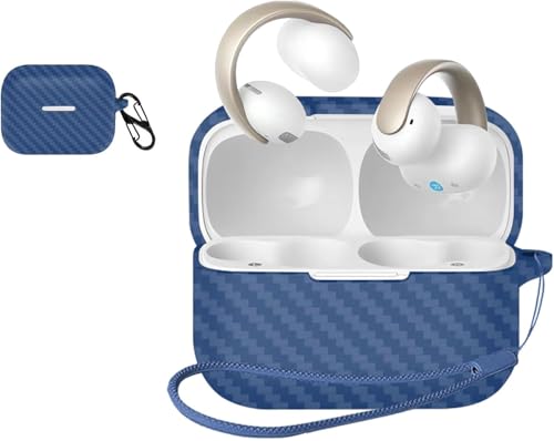 JIAYJP For Anker Soundcore AeroClip�p �P�[�X �J�o�[�y�� ���^ ����~�� ���[�J�o�[ �S�ʕی� �[�d�֗� Soundcore AeroClip �ی�P�[�X�i�o�[ �u���[�j