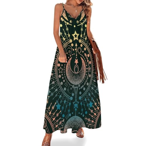 Robe longue femme été sans manches robe maxi voyages plage