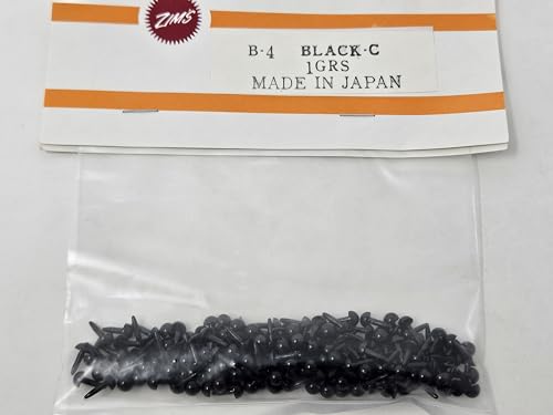 Zim's 4mm Black Tiny Half Round Plastic Safety Eyes or Noses for Craft Amigurumi Dolls or Puppets (Pack of 144)