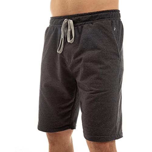 Bermuda de Moletom Masculina, elástico, cadarço e bolso fundo John Pull (G, Chumbo)
