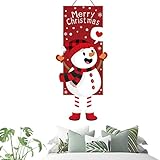 WOTEG Bandera del jardín de Navidad - Banderas de jardín de vacaciones - Señal de Navidad, Esquinas Lisas, crea un ambiente de Navidad, adecuado para el bar, escaparate, supermercado, hotel