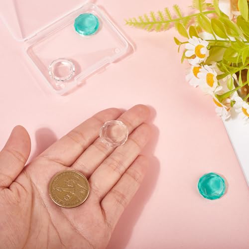 Image of GORGECRAFT 1 Box 4Pcs 2 Colors Diamond Thumb Grips Caps 0.79in Plastic Clear Crystal Console Joystick Covers Protective Anti-Slip Analog Stick Thumbstick Button Cover for Switch Controller Clear Green