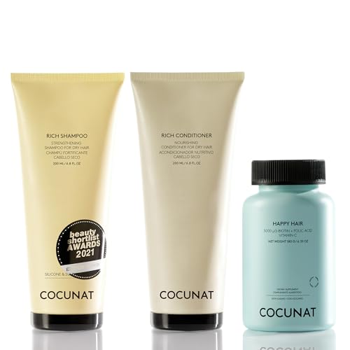 COCUNAT Champú y Acondicionador Rich + Happy Hair Anti Frizz Sin Sulfatos