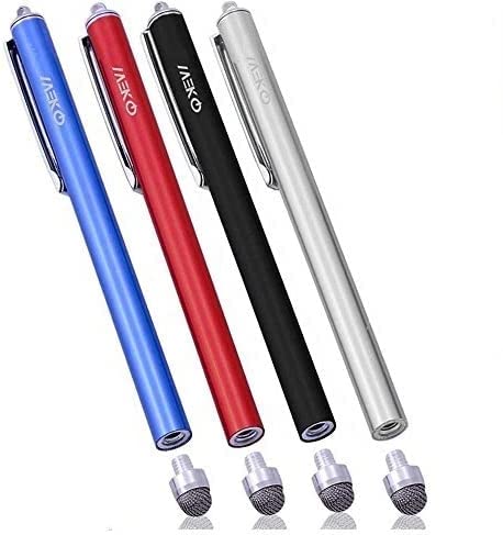 MEKO Eingabestift Stylus Touchscreen Pen für iPad iPhone Tablet Samsung (Schwarz/Silber/Rot/Blau)