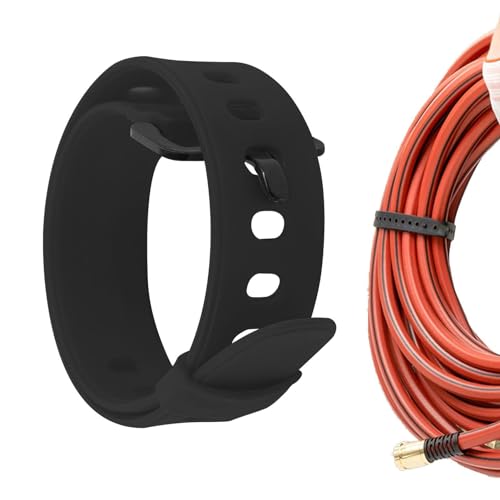 Generic Rubber Utility Strap, Adjustable Utility Strap with Clip, Easy to Use Tension Strap with Buckle for Securing, Fastening, Bundling and Lashing, short, Black, WVJIBWYPC1J5SNC20