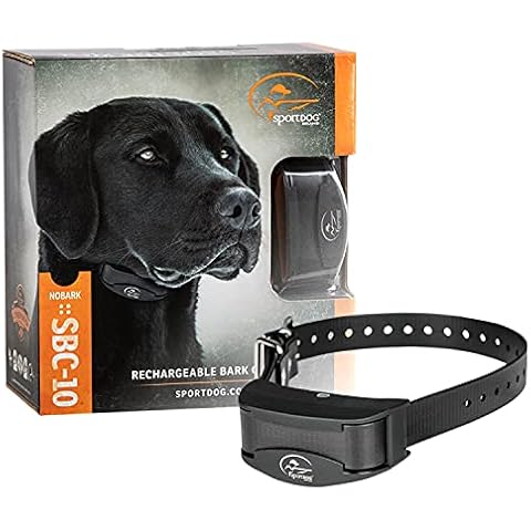 SportDOG Brand NoBark 10 Collar, Dog Bark Collars, Rechargeable, Programmable Bark Collar, Silent Partner Technology, Two Modes of Operation, Waterproof Dog Bark Collar (Black) Cover
