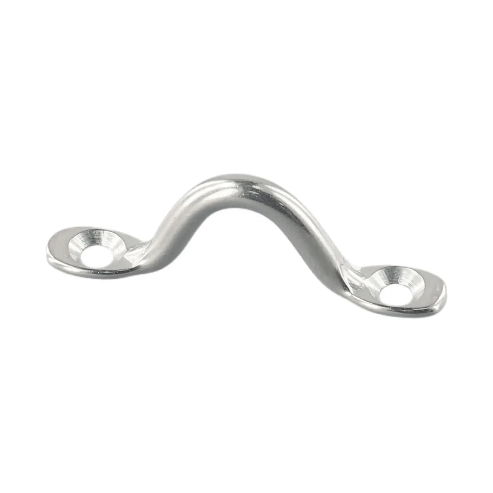 Ucygor Eye Plate 12pcs Handle 5mm Stainless Steel Wire Eye Strap Boat Marine Tie Down Hook Canopy Engines Accessories for Wall Ceiling Hanging