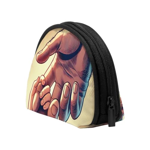 Portable Coin Purse Grandparents-Love Mini Zippered Money Pouch Card Holder4