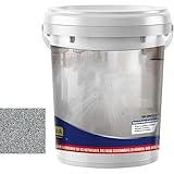 Pintura epoxi de color arena para pisos, revestimiento de efecto mármol de alto brillo, pintura para suelos de garaje, impermeable y antideslizante, adecuada para uso en interiores y exteriores (gris