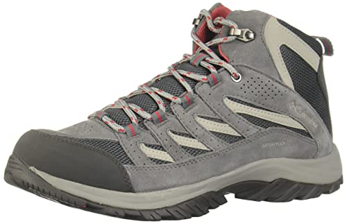 Columbia Women's Crestwood Mid Waterproof Hiking Boot, Grey, 8 Regular US